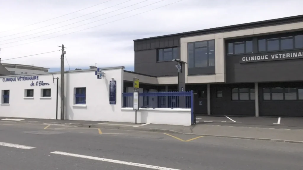 La façade de la Clinique vétérinaire de l'Élorn à Landerneau