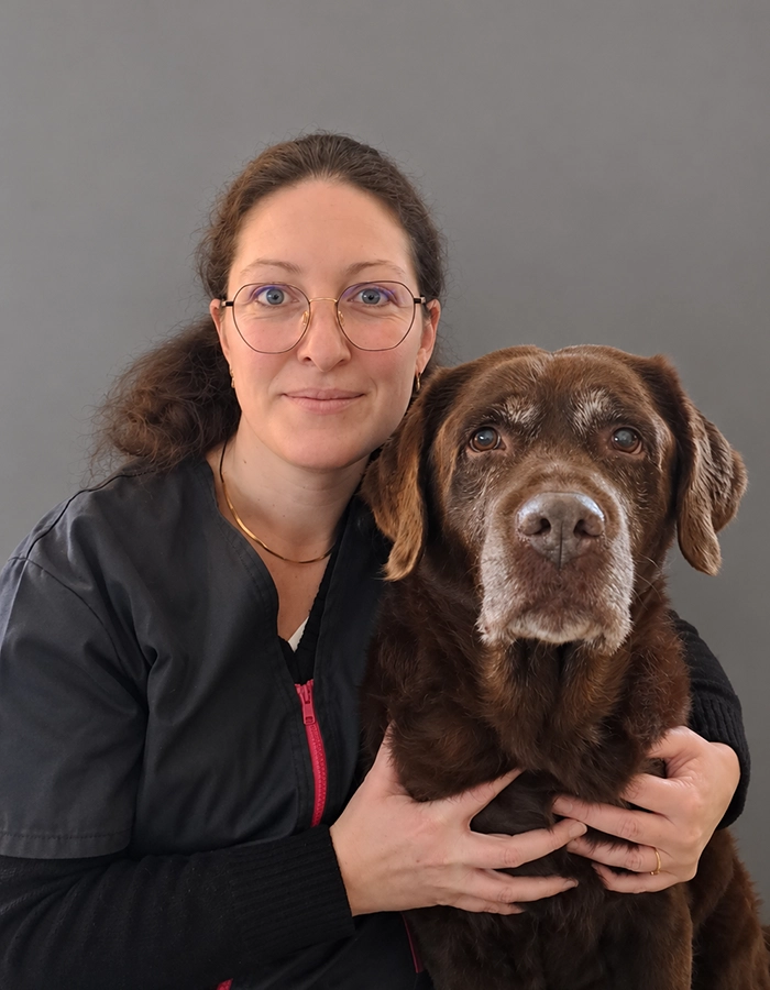 Morgane Thieurry, auxiliaire spécialisée vétérinaire à la Clinique de l'Élorn